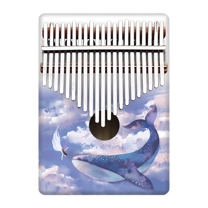 Kalimba Thumb Piano - Renkli 21 anahtar Kalimba çocuklar karikatür