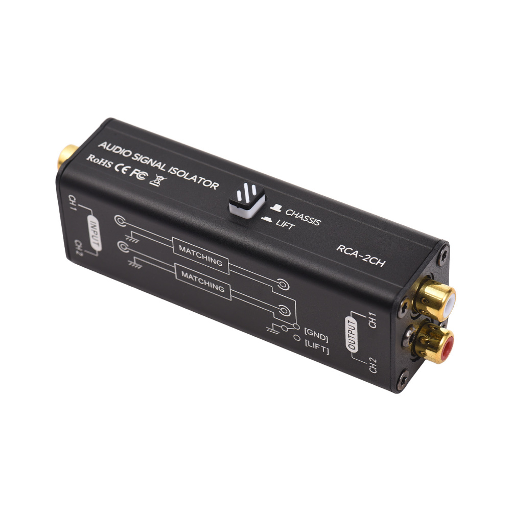 Audio Music Isolator - Taşınabilir 2 Kanal RCA Topraklama Döngü