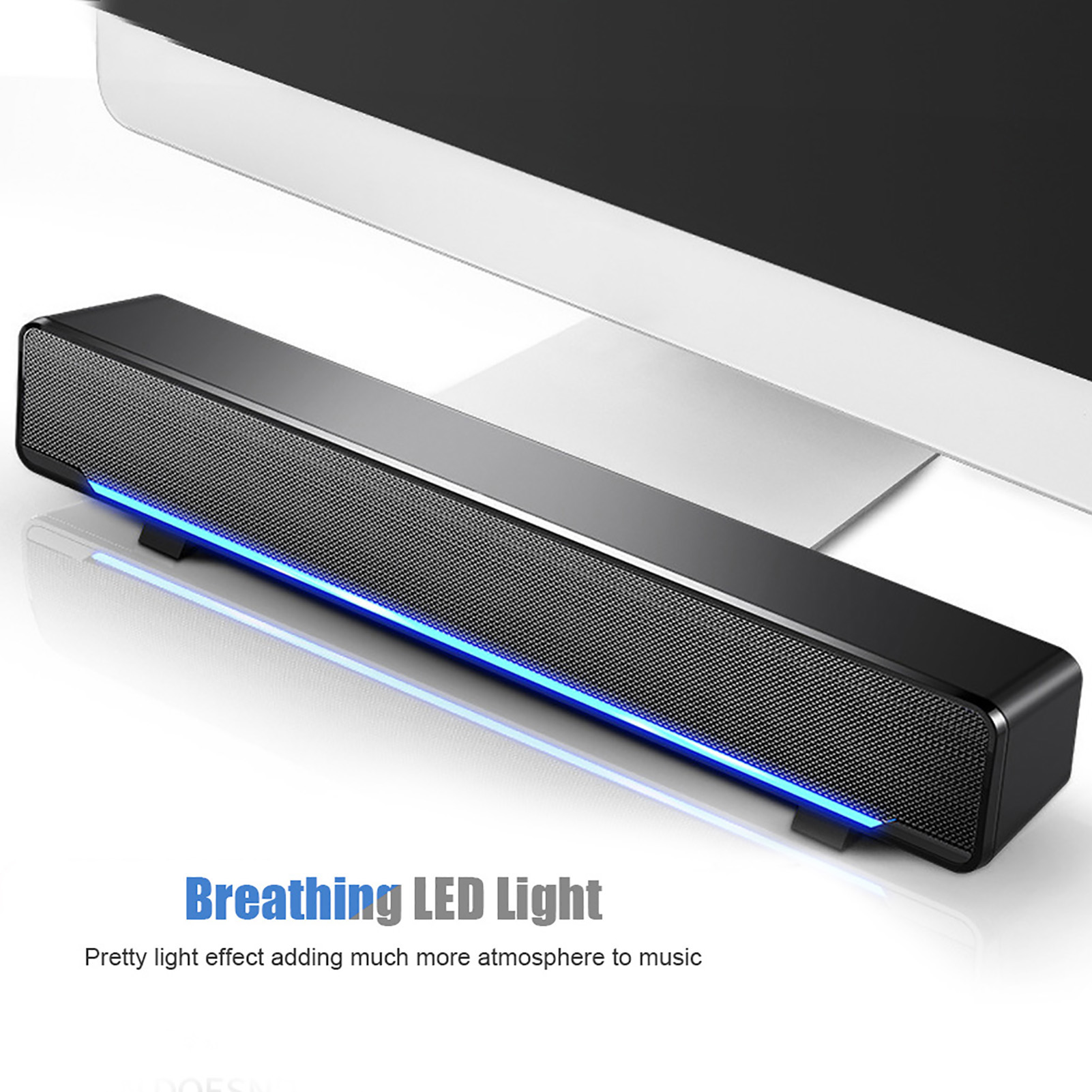 Audio Music Player Pc - Taşınabilir Soundbar USB Kablolu Stereo Soundbar