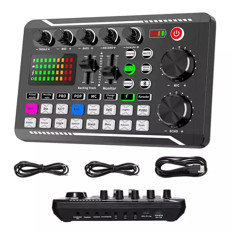 Audio Music Voice Changer - F998 Canlı Ses Kartı Ses Tuner