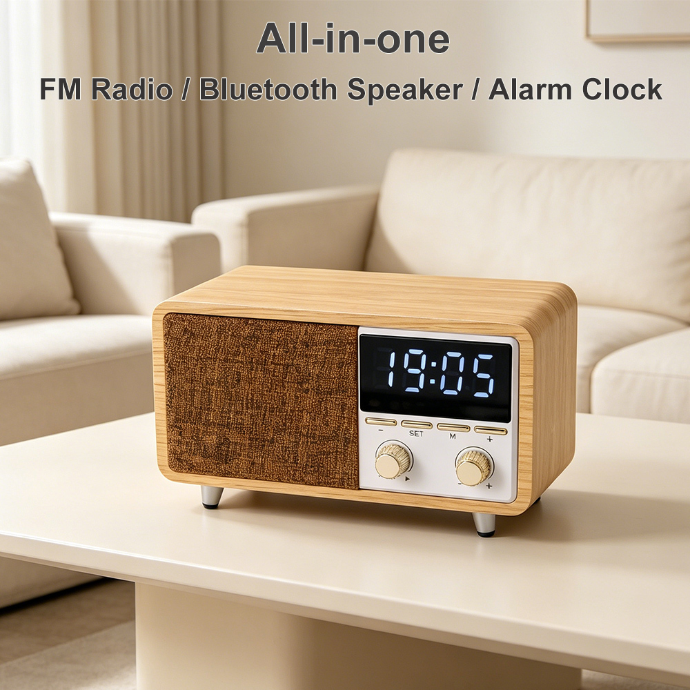 Audio Music Spotify - RD-X9 Çok Fonksiyonlu FM Radyo Retro