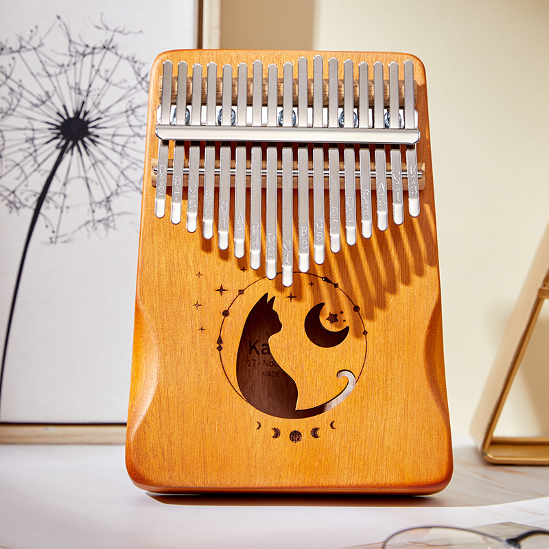 Kalimba Thumb Piano - 17 Tuşları Kalimba Degrade Renk Tasarım