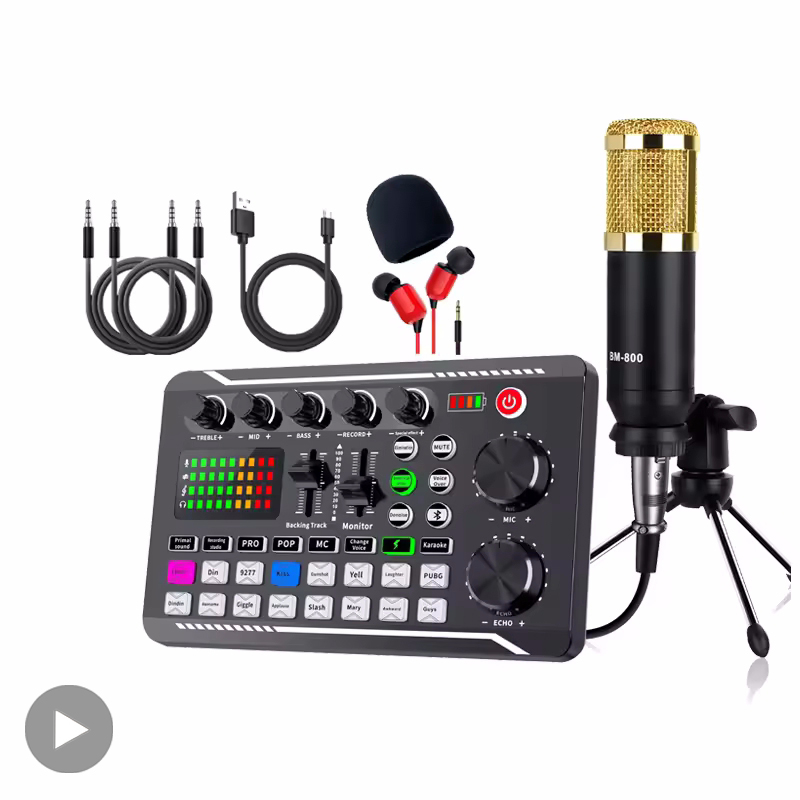 Audio Music Voice Changer - Profesyonel Mikrofon Mikrofon Bluetooth Ses Mikser