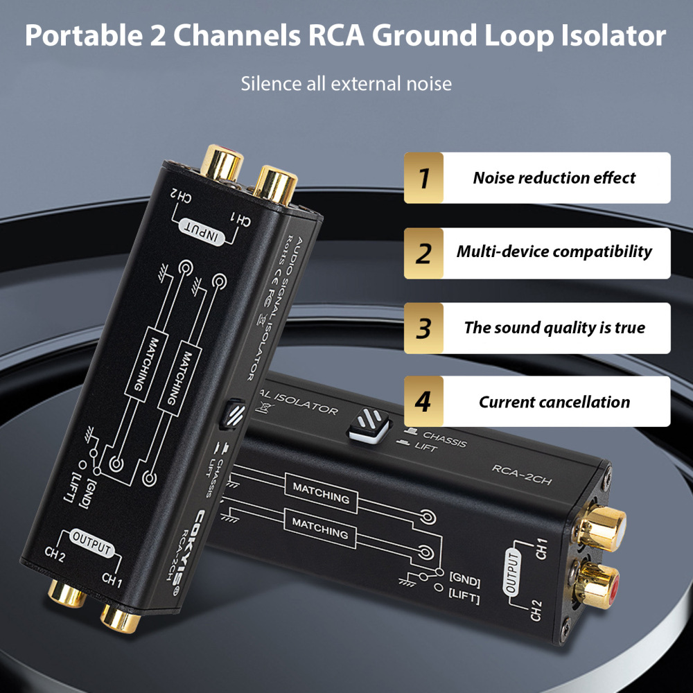 Taşınabilir 2 Kanal RCA Toprak - Audio Music Isolator incelemesi ve fiyatı