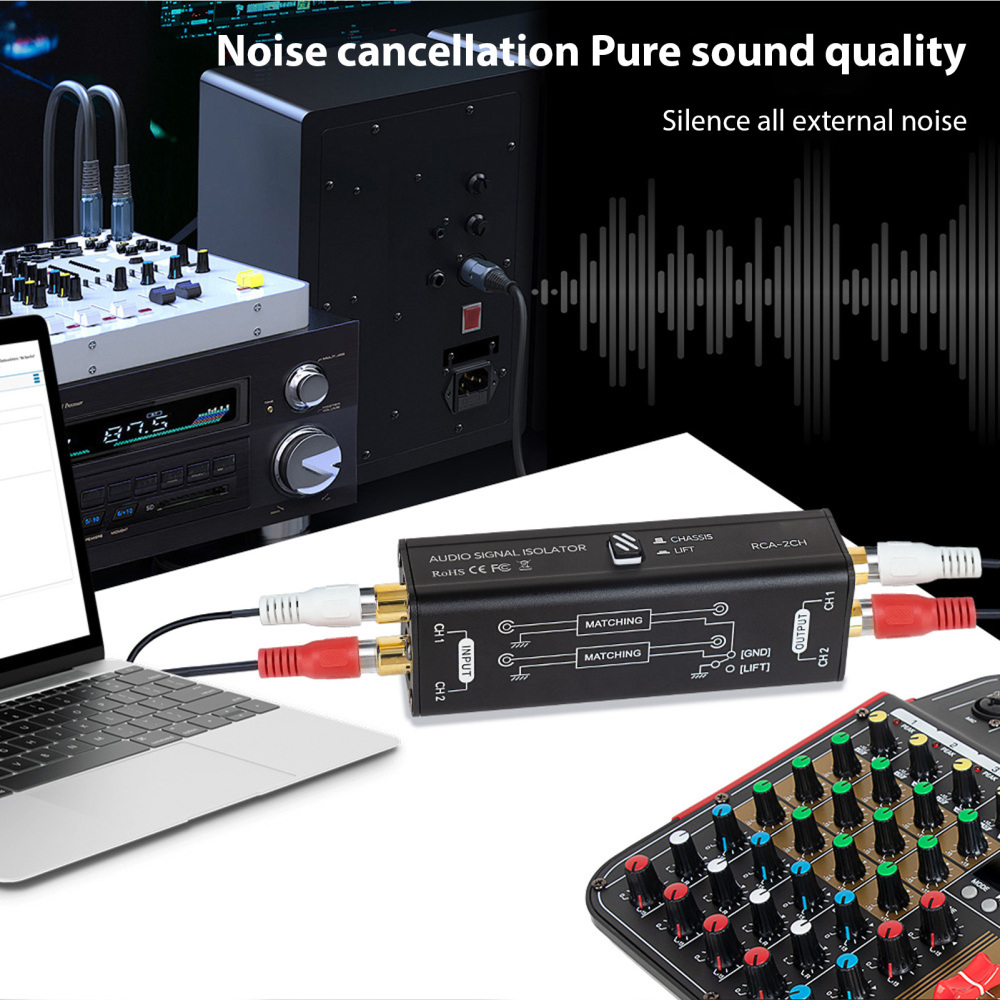 Taşınabilir 2 Kanal RCA Toprak - Audio Music Isolator incelemesi ve fiyatı