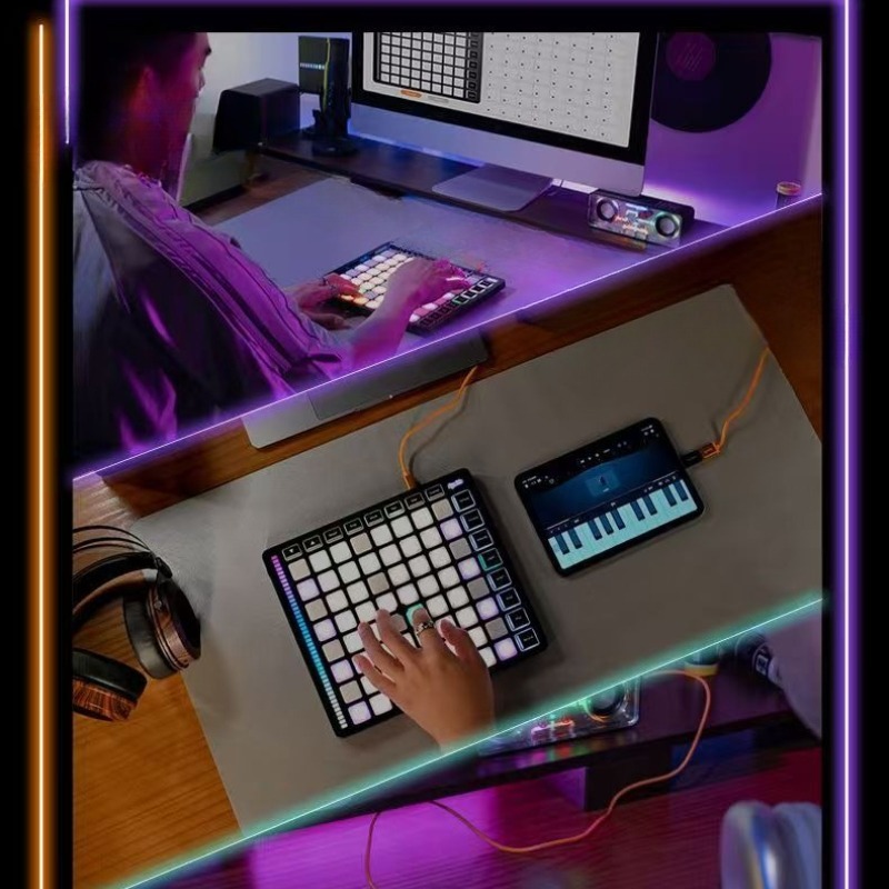 64 Tuşlu MIDI Perküsyon Pad Ko - Midi Controller Pad incelemesi ve fiyatı