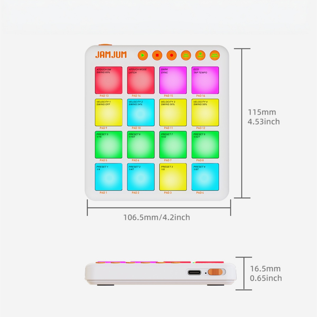 JAMJUM JP-MINI Kablosuz MIDI P - Midi Controller Pad incelemesi ve fiyatı