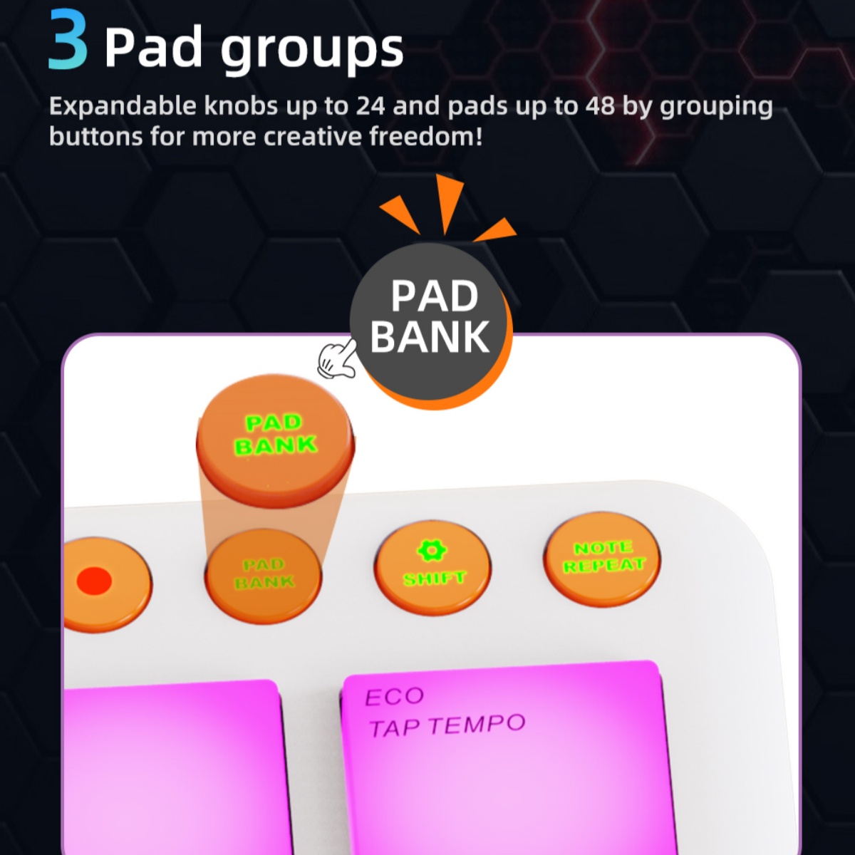 JAMJUM JP-MINI Kablosuz MIDI P - Midi Controller Pad incelemesi ve fiyatı
