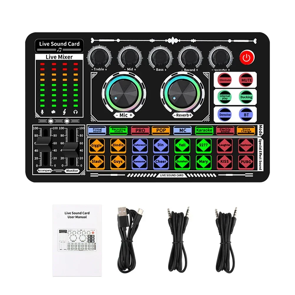 USB Ses Mikseri Canlı Ses Kart - Audio Music Voice Changer incelemesi ve fiyatı