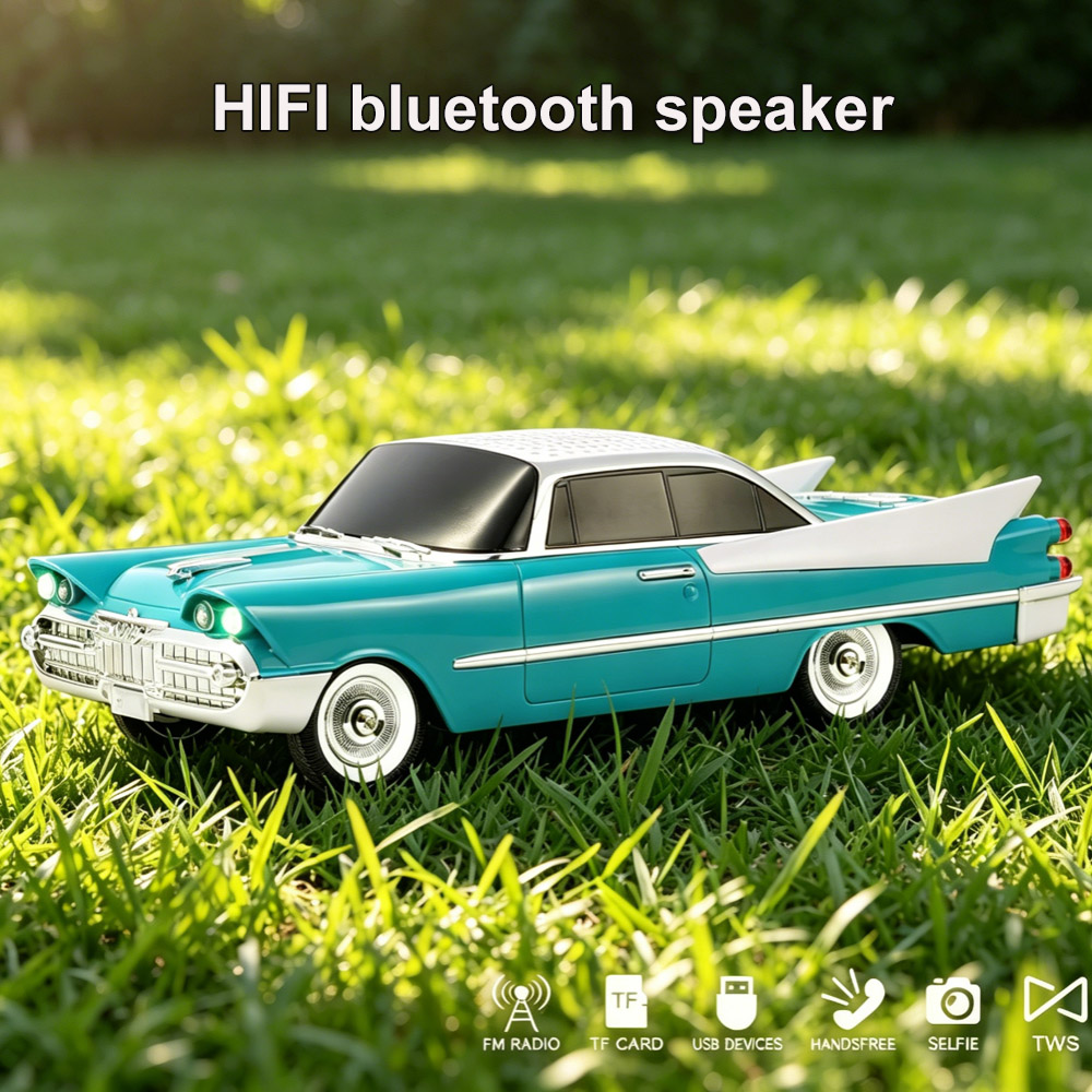 Retro Klasik Araba Modeli Blue - Audio Music Spotify incelemesi ve fiyatı