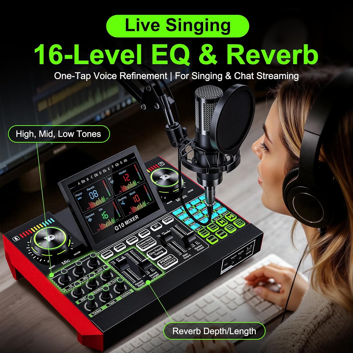 Tenlamp G10 Canlı Yayın Ses Ar - Audio Music Voice Changer incelemesi ve fiyatı