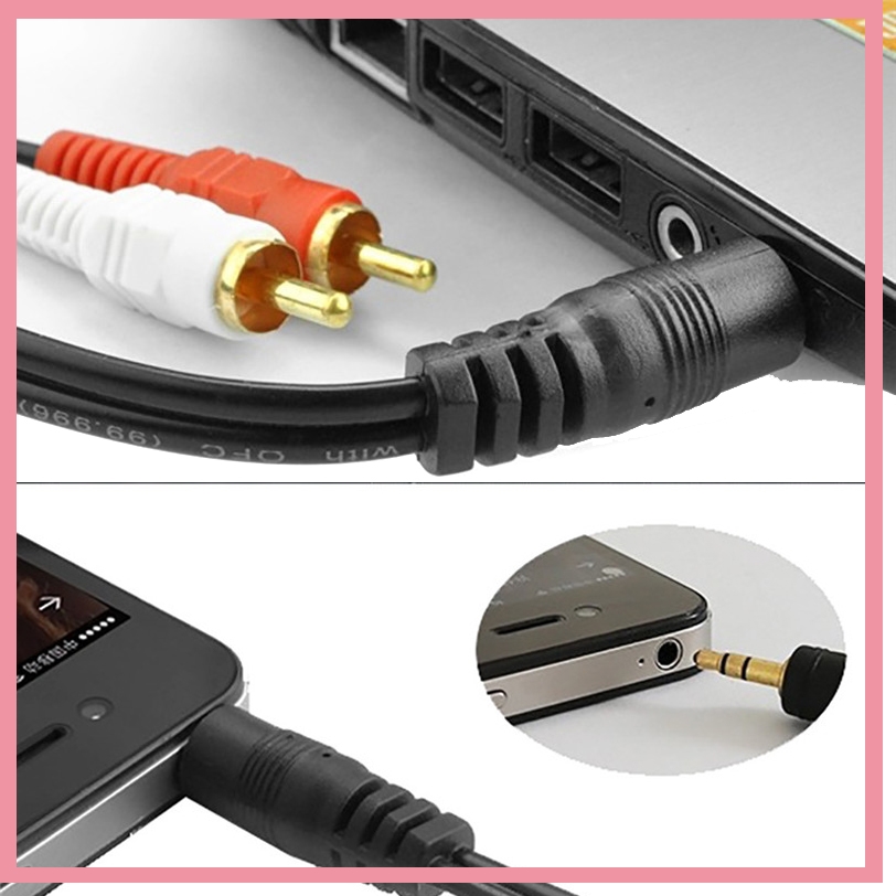 3.5mm Stereo Erkek Fiş - 2 RCA - Audio Music Player Pc incelemesi ve fiyatı