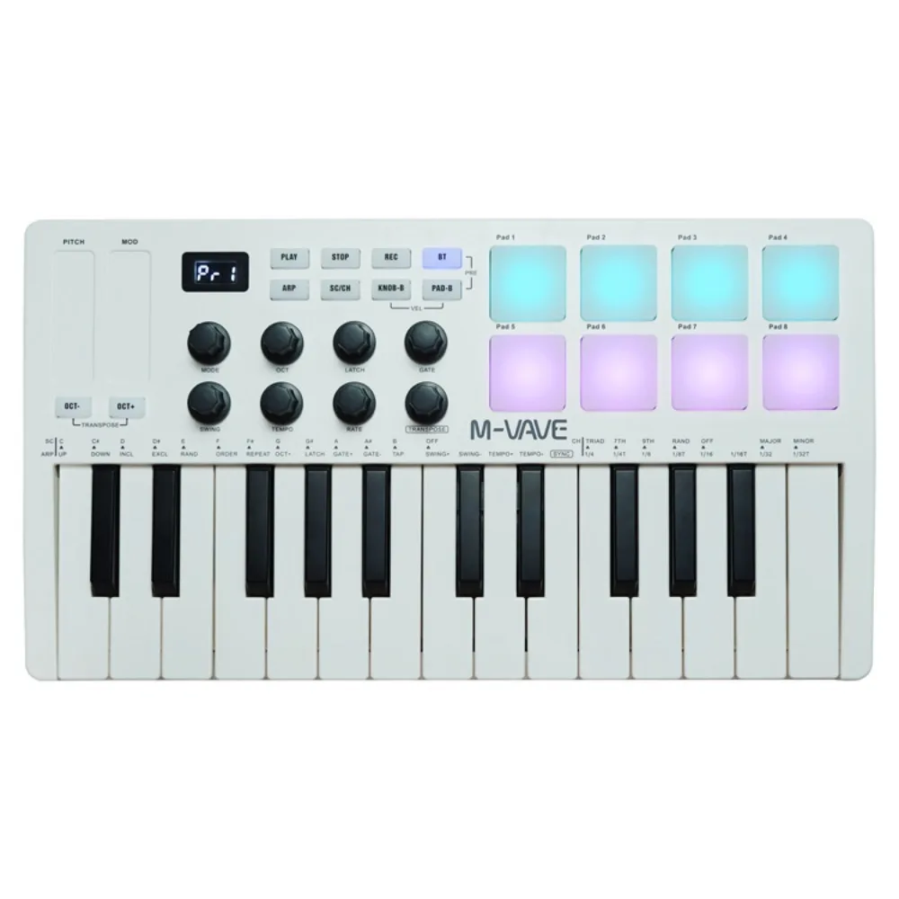 M-VAVE MIDI 25 Tuşlu USB MIDI  - Midi Controller Pad incelemesi ve fiyatı