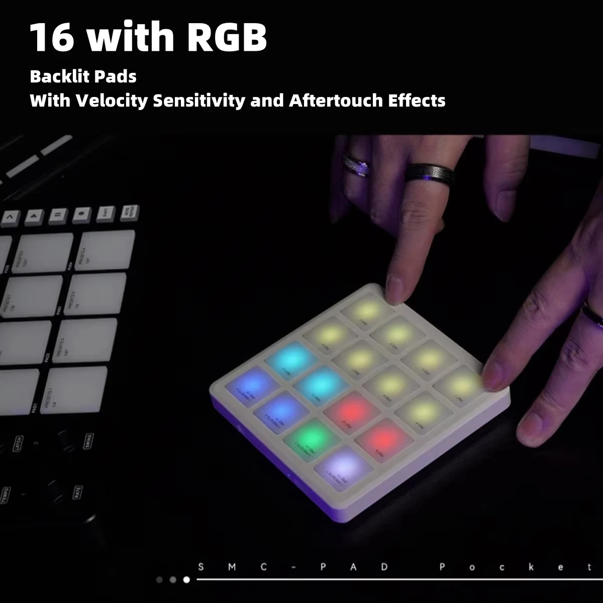M-VAVE SMC-PAD POCKET Beyaz/Ye - Midi Controller Pad incelemesi ve fiyatı